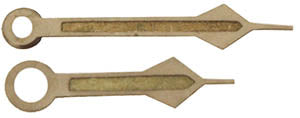 Gruen® Pair of Hands HD-GRU52 , white spear luminous, length of min hand 10.00 mm (click here to see the calibers)