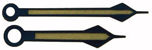 Gruen® Pair of Hands HD-GRU53 , blue spear luminous, length of min 12.00 mm (click here to see the calibers)