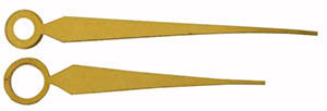 Gruen® Pair of Hands HD-GRU81 , yellow alpha, length of min hand 12.50 mm (click here to see the calibers)