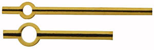 Gruen® Pair of Hands HD-GRU88 , yellow baton black onyx, length of min hand 12.00 mm (click here to see the calibers)