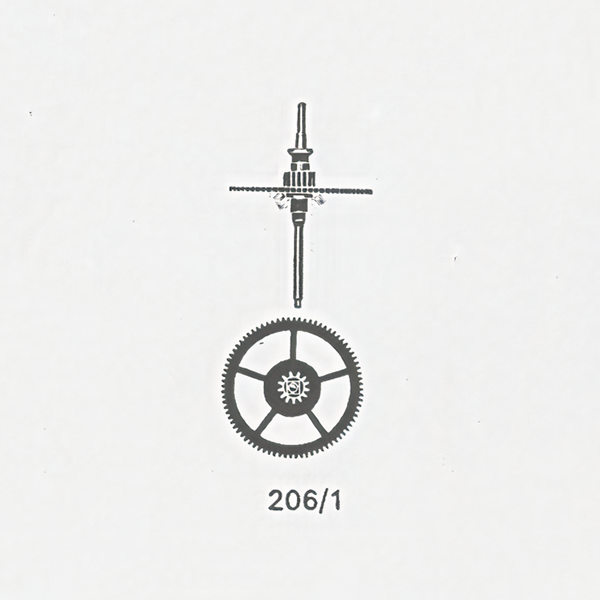 Jaeger LeCoultre® calibre # 240 centre wheel with spindle