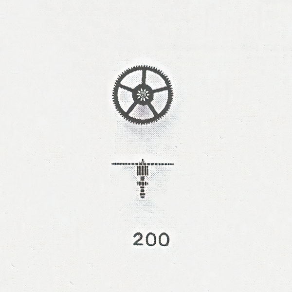 Jaeger LeCoultre® calibre # 9RD centre wheel and pinion with cannon pinion