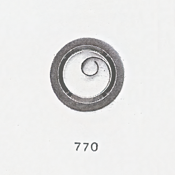 Jaeger LeCoultre® calibre # 9RD mainspring - measurement 110-8-11.5 T end