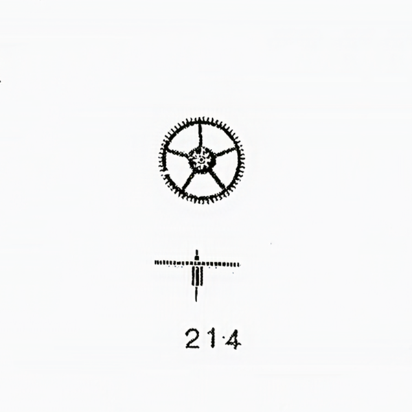 Jaeger LeCoultre® calibre # 11LSC third wheel and pinion, long pivot