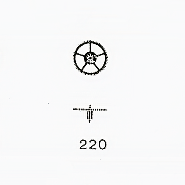 Jaeger LeCoultre® calibre # 437 fourth wheel and pinion