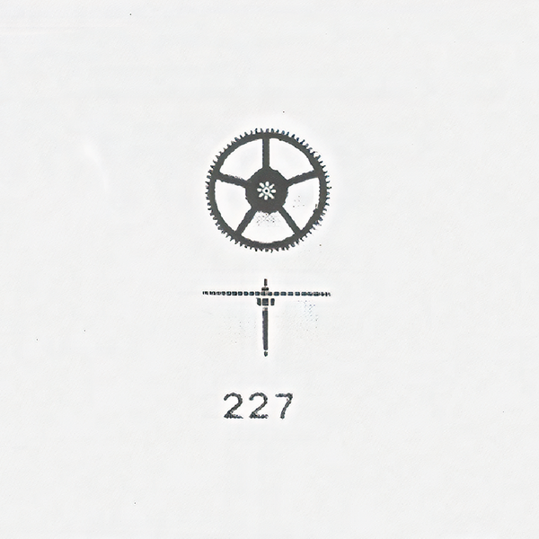 Jaeger LeCoultre® calibre # 12A sweep second wheel and pinion - ht. 600
