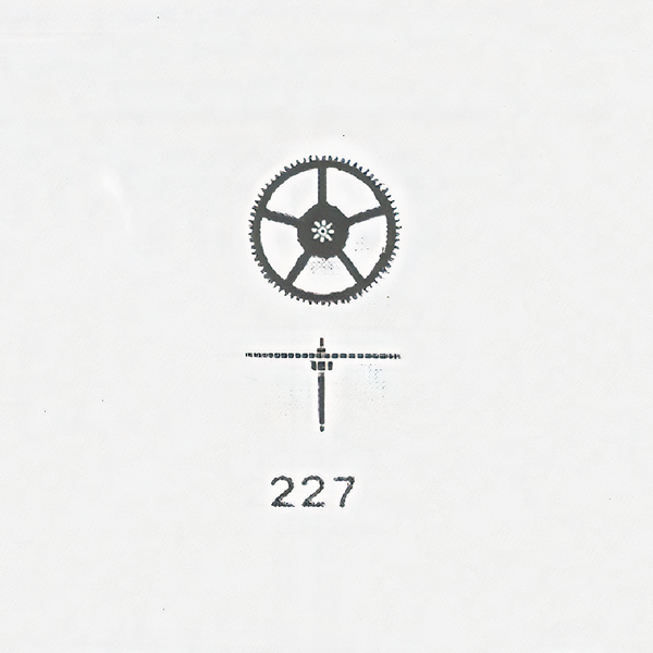 Jaeger LeCoultre® calibre # 476 sweep second wheel and pinion - ht. 600