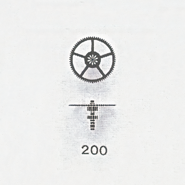 Jaeger LeCoultre® calibre # 800 centre wheel and pinion with cannon pinion
