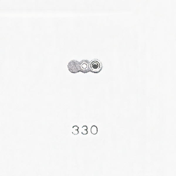 Jaeger LeCoultre® calibre # 601 mechan lower cap jewel with end-piece, for balance