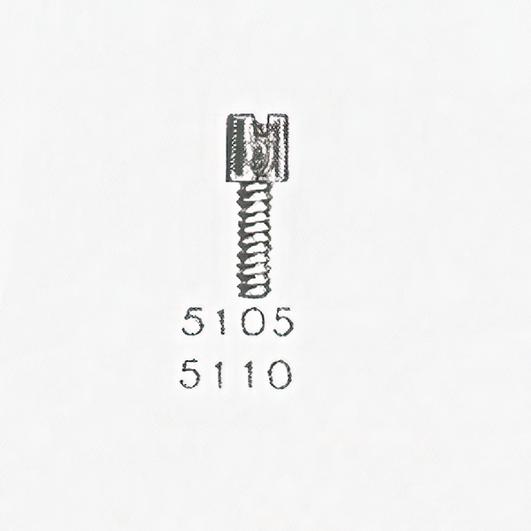 Jaeger LeCoultre® calibre # 8RFO train wheel bridge screw - ht. of head 1.10mm