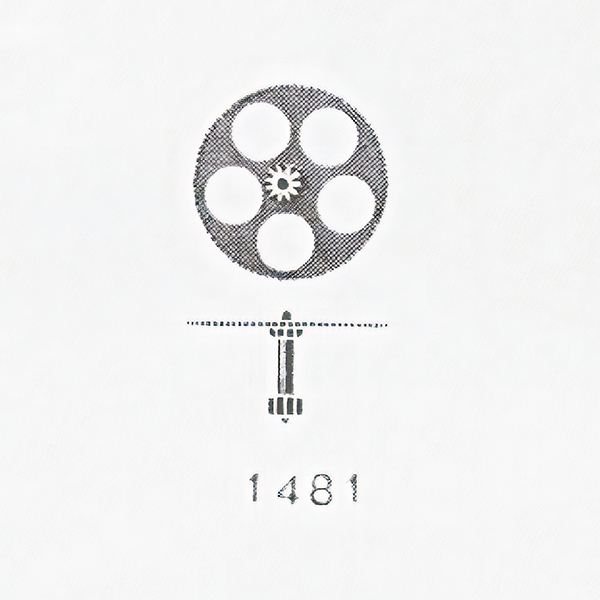 Jaeger LeCoultre® calibre # 497 reduction gear