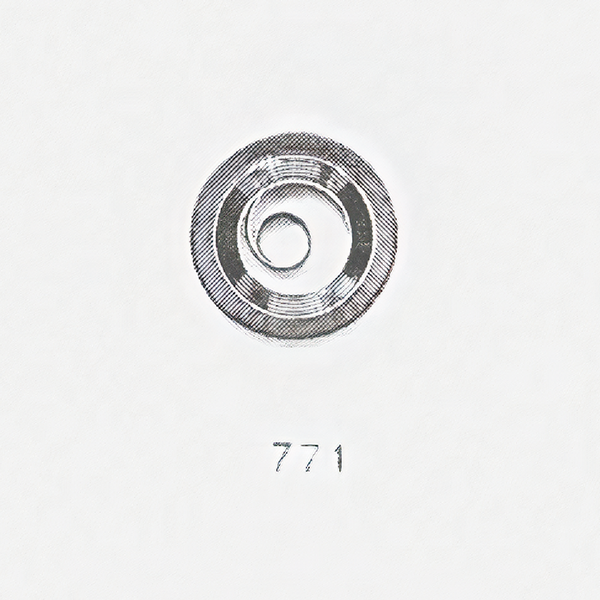 Jaeger LeCoultre® calibre # 813 mainspring with brake spring