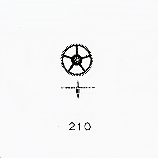 Jaeger LeCoultre® calibre # 825 third wheel and pinion