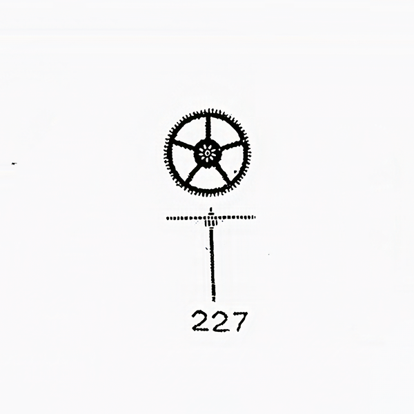 Jaeger LeCoultre® calibre # 815 sweep second wheel and pinion - ht. 674