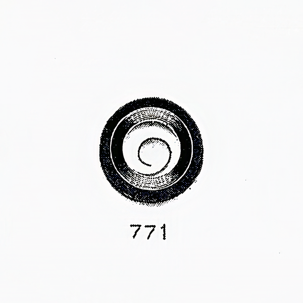 Jaeger LeCoultre® calibre # 815 mainspring with brake spring