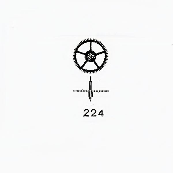 Jaeger LeCoultre® calibre # 817 forth wheel and pinion with seconds hand bit