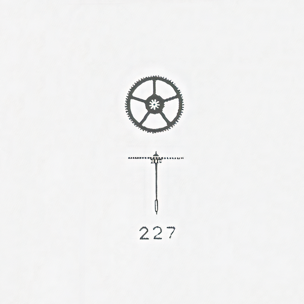 Jaeger LeCoultre® calibre # 815 sweep second wheel and pinion - ht. 720