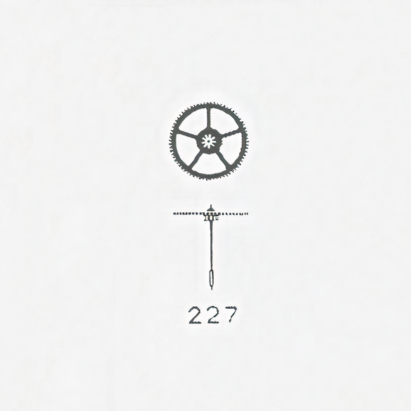 Jaeger LeCoultre® calibre # 825 sweep second wheel and pinion - ht. 720