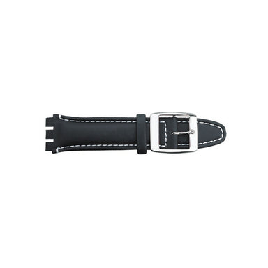 black leather chrono watch strap (10145821903)