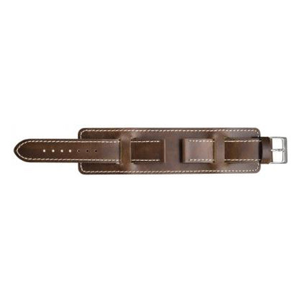 brown leather cuff watch strap (9318844292)