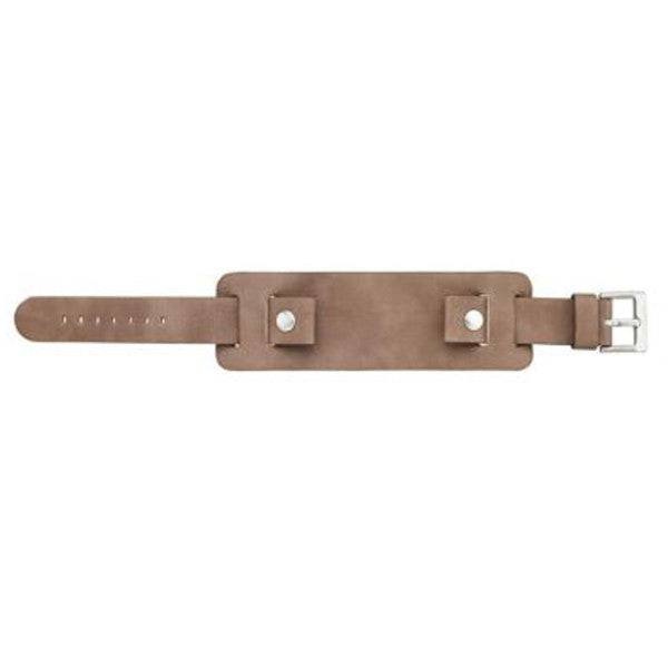 brown leather cuff watch strap (9318844420)
