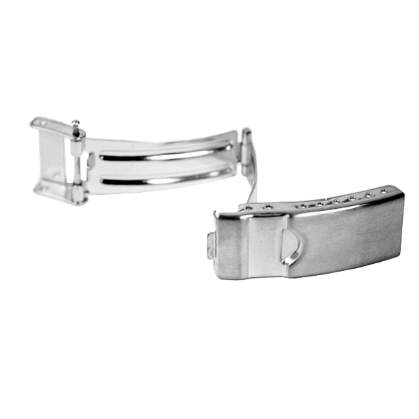 Stainless Steel 3 Fold Buckles with Safety (Divers Foldover with Safety) (534382641186)