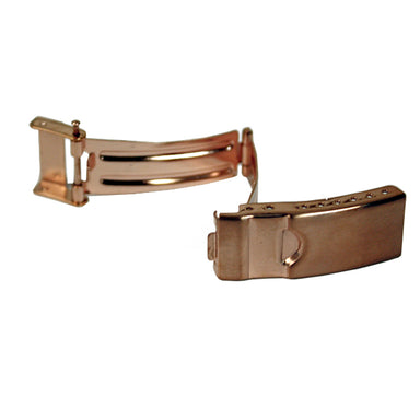 Rose Gold Plated 3 Fold Buckles with Safety (Divers Foldover with Safety) (535176970274)