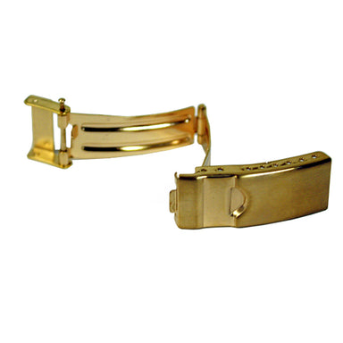 Yellow Plated 3 Fold Buckles with Safety (Divers Foldover with Safety) (534388703266)