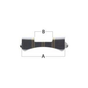 20 mm Curved End Piece with Rounded Tips (532860829730)