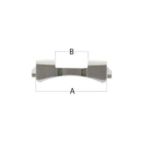 19 mm Curved End Piece with Rounded Tips (532836745250)