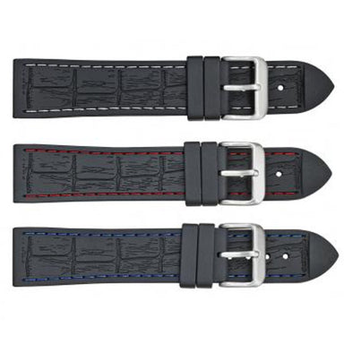 S2400 Silicone Stitched Watch Strap (10730781519)