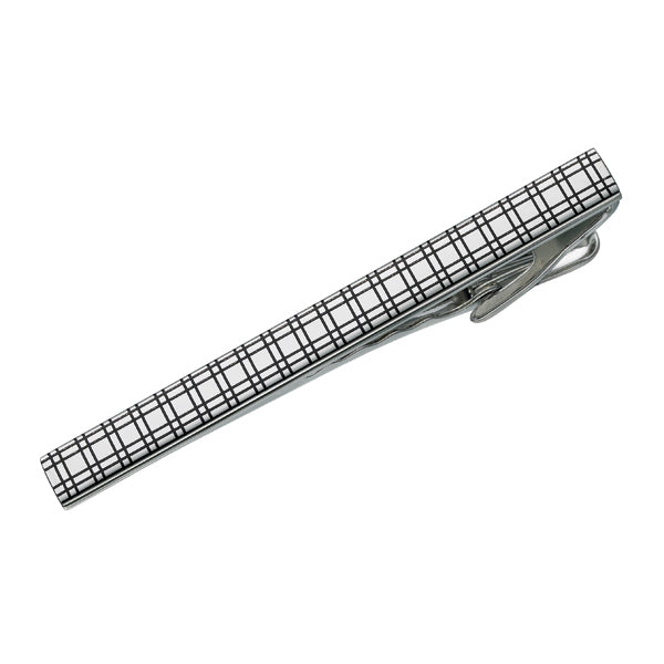Fine Blacked Lined Steel Tie Bar (9318979076)