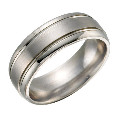 Double Grooved Titanium Ring (9318990532)