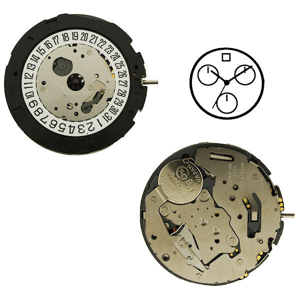 0S20 Date 12 Miyota Watch Movement | Perrin Watch Movements