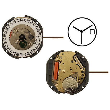 1N12 Date 3 Miyota Watch Movement (9345960708)