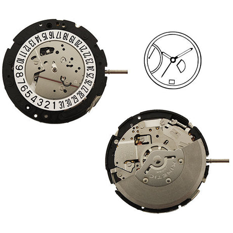 5D44 20 Seiko Watch Movement (9345983748)