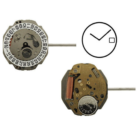 6015 Citizen Quartz Watch Movement (9345985796)