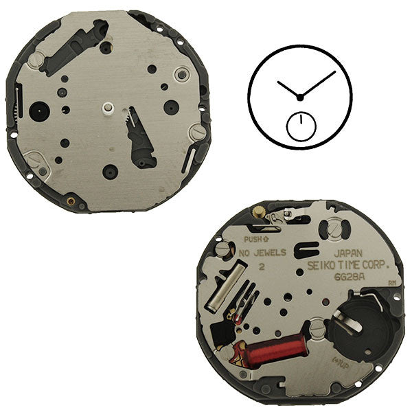 6G28 20 Seiko Watch Movement (9345986756)