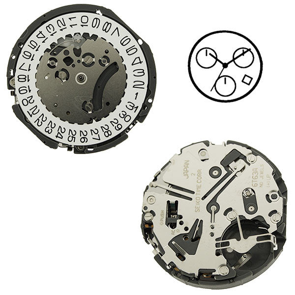 6T63 20 Seiko Watch Movement (9345994052)