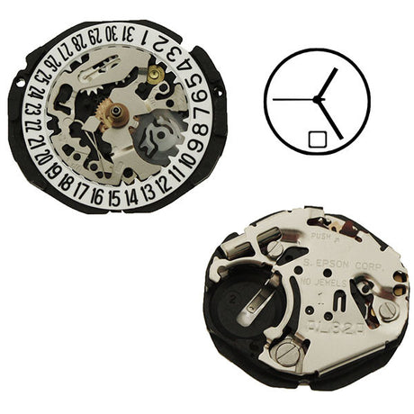 AL82 Date 6 Epson Watch Movement (9346029252)