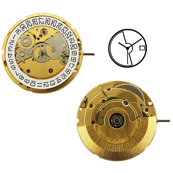 ETA 2824-2Y Automatic with Date Watch Movement (3831467147298)