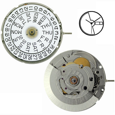 ETA 2836-2 Automatic with Day Date Watch Movement (9346039876)