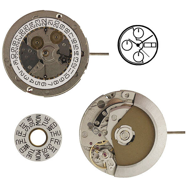 MOVEMENT ETA VALJOUX 7750, AUTOMATIC, ELABORED, DECORATED, Côte de MOVEMENT ETA VALJOUX 7750, AUTOMATIC, ELABORED, DECORATED, Côte de