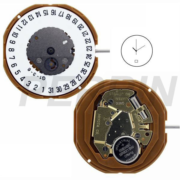 GM10 Date 6 Miyota Watch Movement