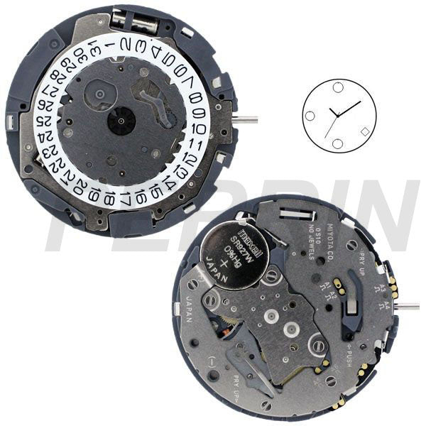 0S10- Date 4 S Watch Movement (9345949444)