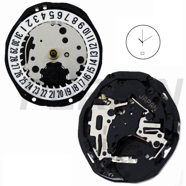 PC22 Date 6 SII Quartz Watch Movement (9346100804)