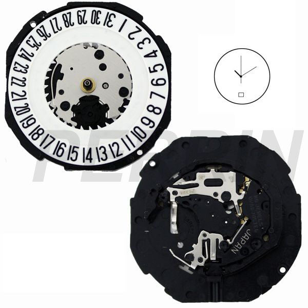 PC32 Date 6 SII Quartz Watch Movement (9346101764)