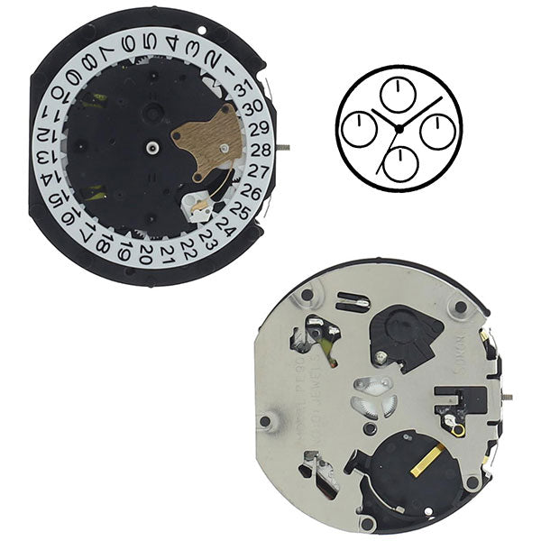 PE904 SUNON Quartz Watch Movement (3836734504994)