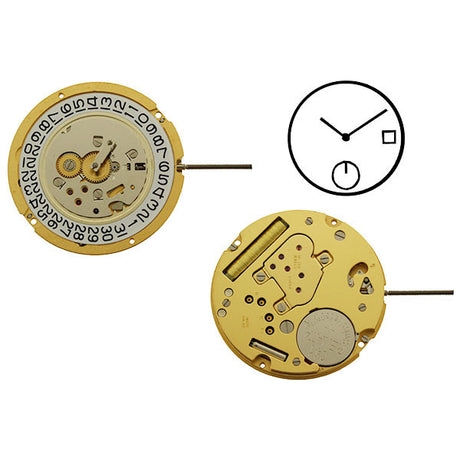 RL1009 Date 3 Watch Movement (9346103620)