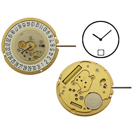 RL1016 Date 6 Watch Movement (9346104900)